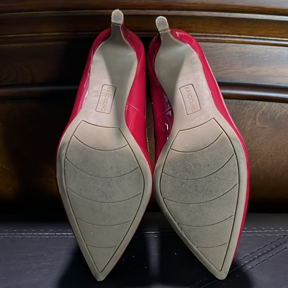 Elegant Red Women's Heels - Picture 6 of 7